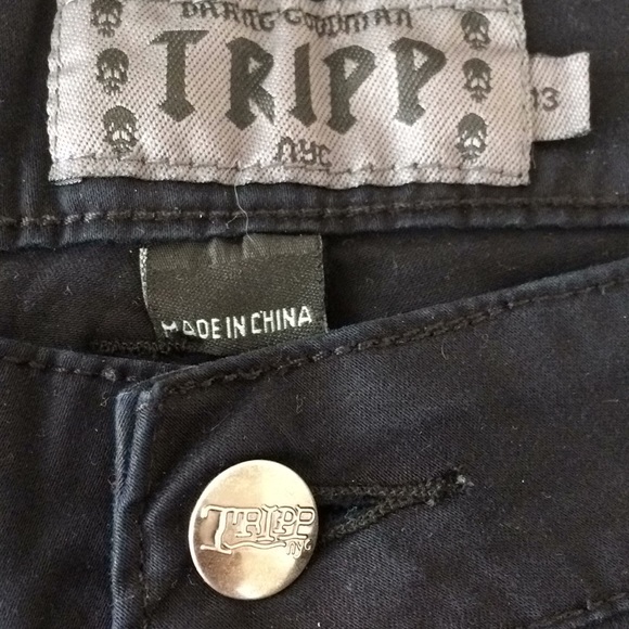 Tripp nyc Pants - Tripp NYC low rise skinny; logo pockets